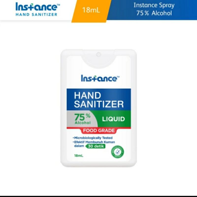 Instance hand sanitizer spray 18 ml