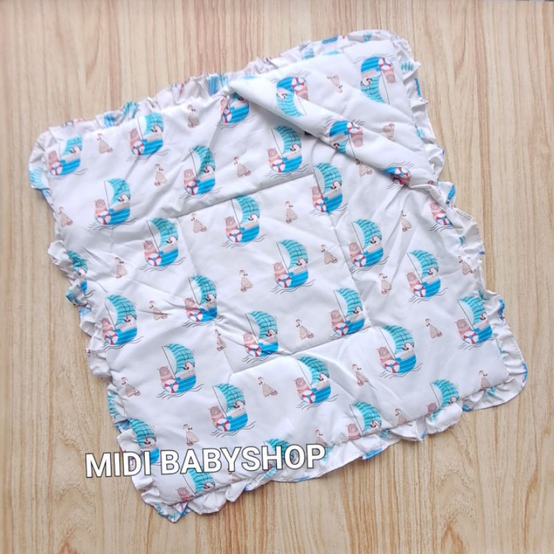 Selimut Topi Bayi karakter lucu Melati baby / Selimut Bayi Topi newborn karakter lucu Melati Baby