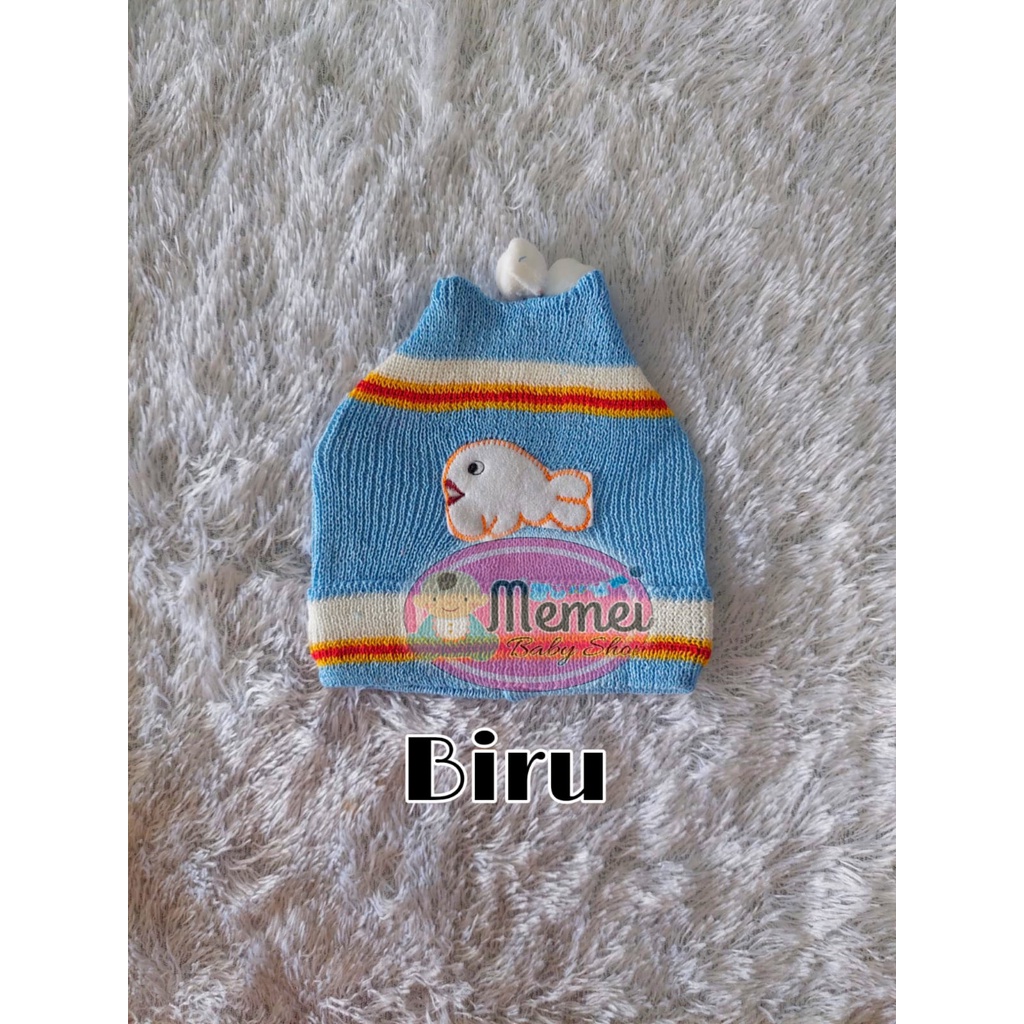 1 LUSIN (12 pcs) Topi bayi rajut harga grosir TERMURAH