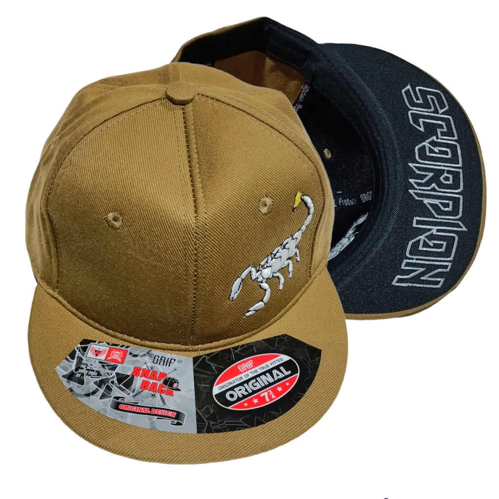 Topi Snapback Bordir Newboys Hats Scopio-krem