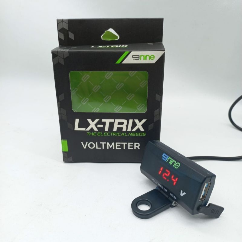 Voltmeter charger di spion motor alat ukur aki charger motor