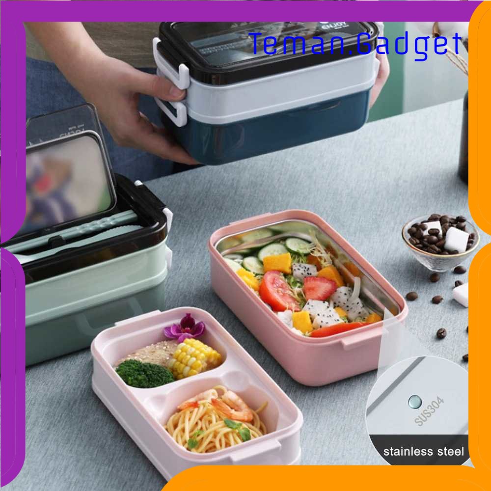 TG - DPR SDGRP Kotak Makan Lunch Bento Box Food Container Double Layer Bowl - JT-008