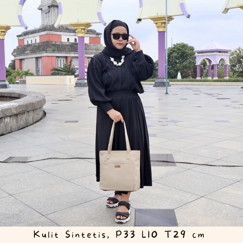 N.E.W PRODUK Tas Tote Bag Wanita Cewek Simple Simply Stylish Style NEVSET PREMIUM INDONESIA
