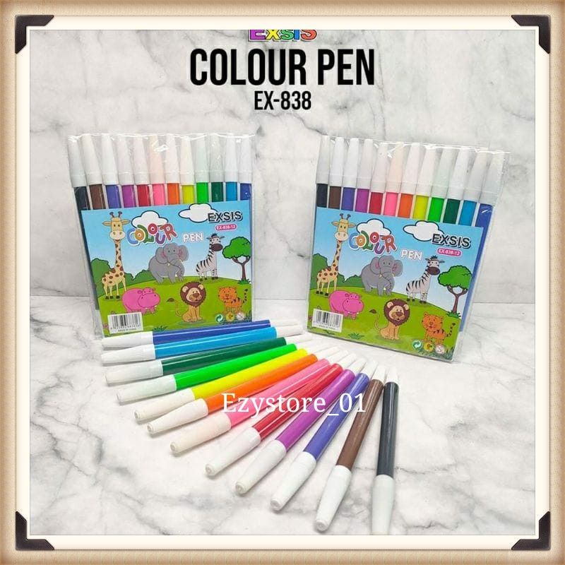 

Spidol / Spidol EXSIS 12 warna / Colour Pen EXSIS
