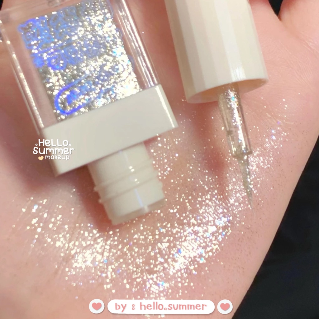 GEGE BEAR Crystal Dazzling Colorfull Glitter Korean Liquid Eyeshadow Eye Makeup 4gr
