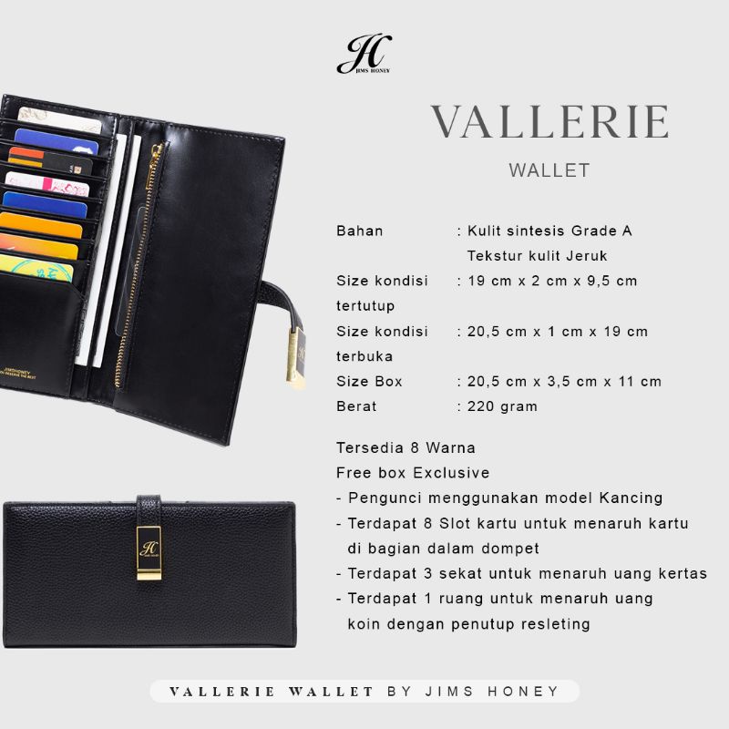 Viola Wallet Dompet Wanita original Jims Honey Realpic free box exclusive official store dompet lipat kulit kado murah branded