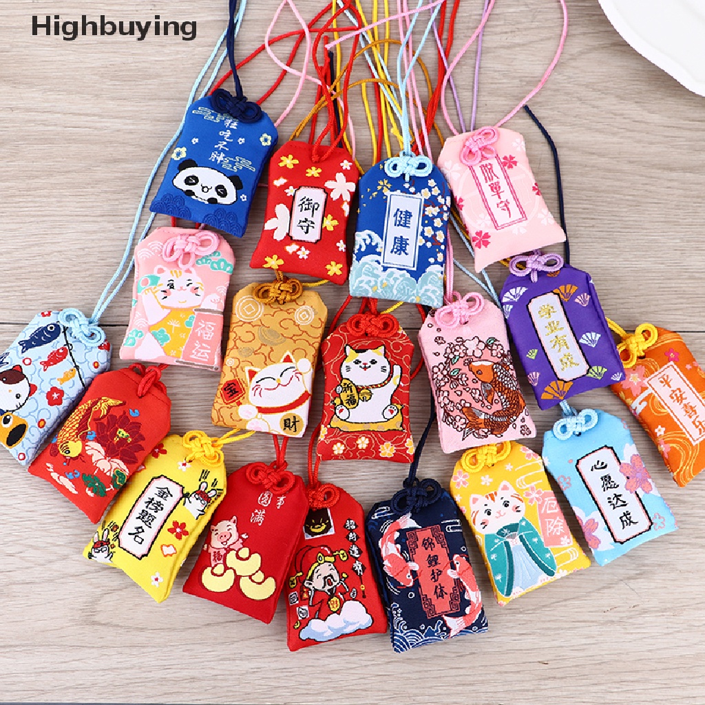 Hbid 1pc Sajadah Jepang Omamori Pray Fortune Beauty Health Guard Jimat Pendant Glory