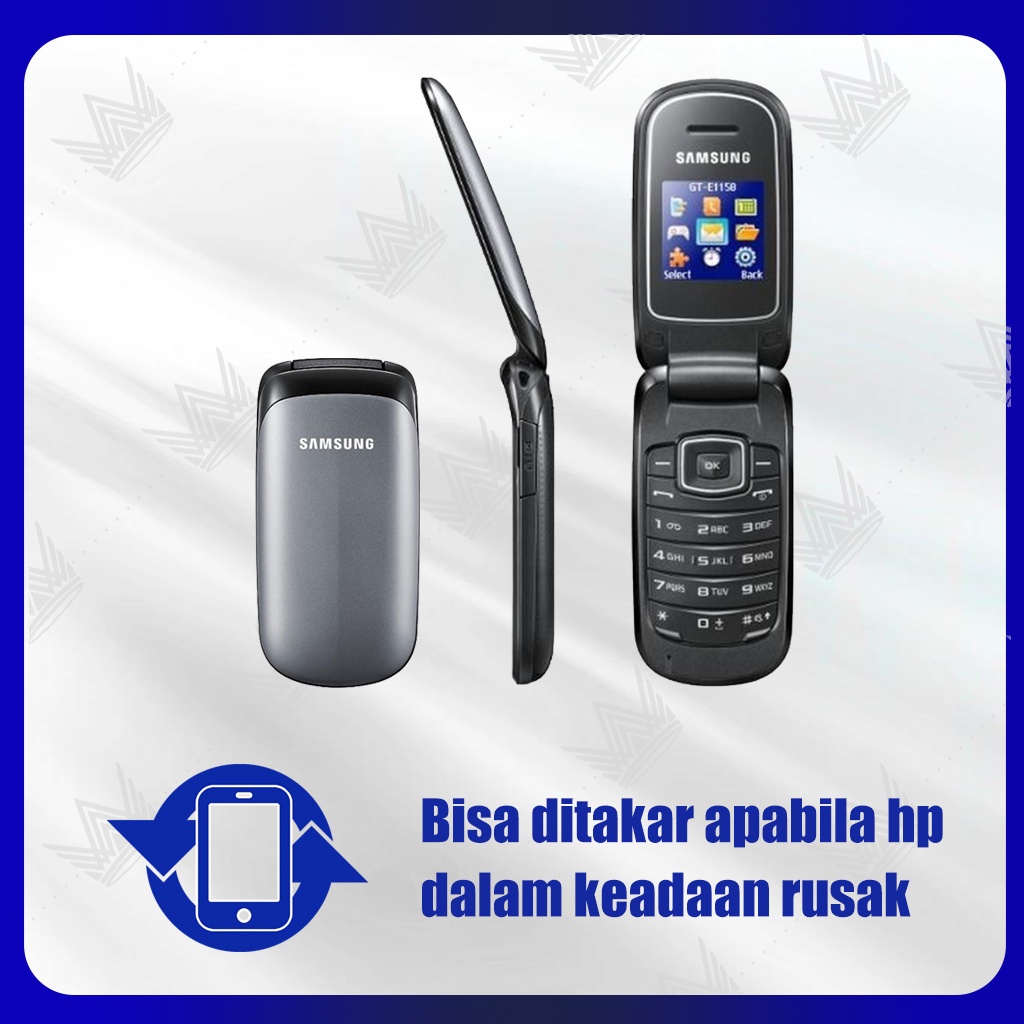 SAMSUNG LIPAT CARAMEL E1150 DUAL SIM GSM BAHASA INDONESIA