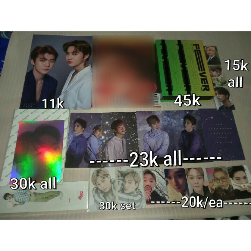 Mini Poster EXO Sehun Suho Album Ateez Fever Photocard Dicon NCT127 Postcard Baekhyun Album Delight 