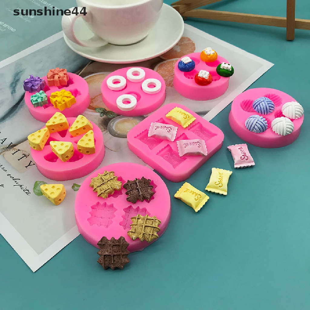 Sunshine 1Pc Cetakan Bentuk Makanan Kue Kering Cokelat Cake Decorag Tools Cetakan Silikon Lembut.