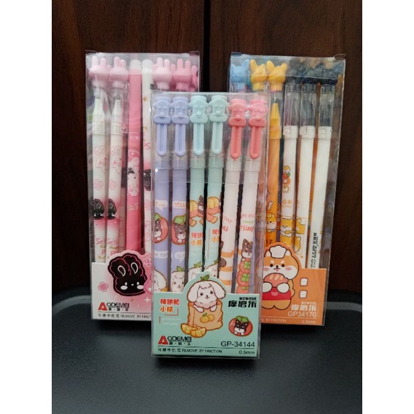 

(12 pcs) Bolpen Bisa Dihapus / Bolpen Hapus / Pen Hapus / Bolpen Fancy Hapus