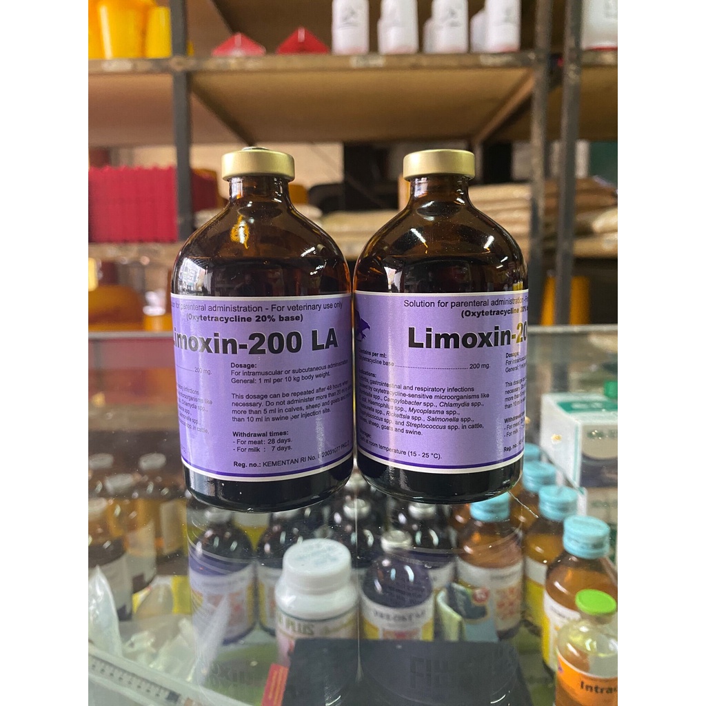limoxin 200 LA antibiotik pengganti medoxy la vetoxy la obat hewan obat sapi obat kambing obat kelin