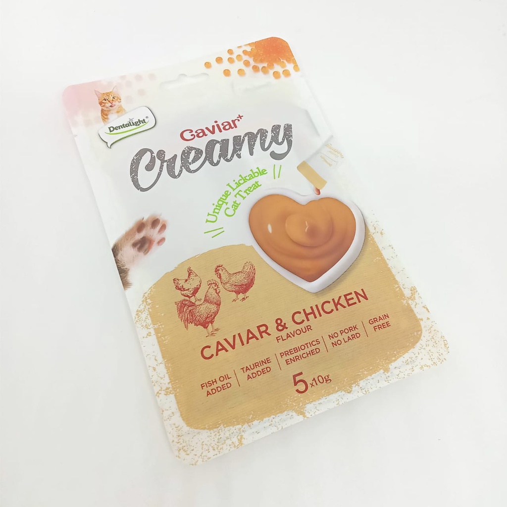 Dentalight Caviar Creamy 50 Gr / Snack Kucing Cair