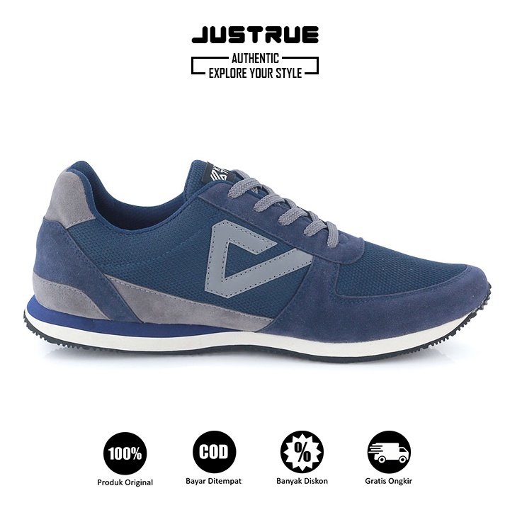 Sepatu Sneakers Pria Original Sepatu Pria Casual Navy 555