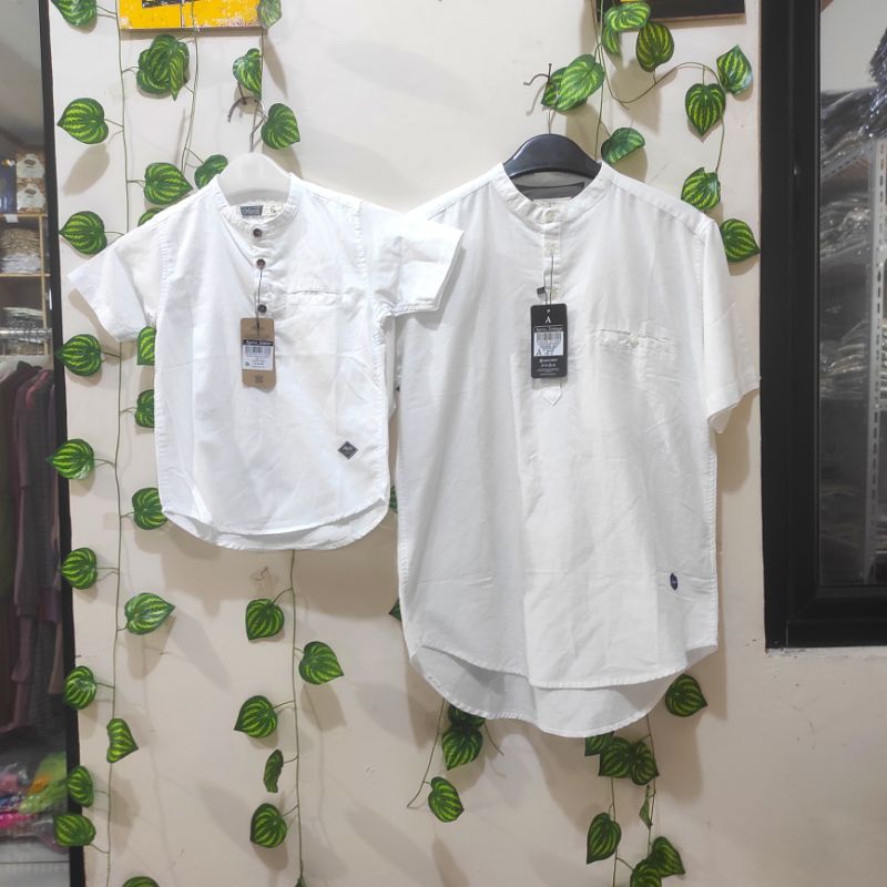 BAJU KEMEJA KOKO KEMKO COUPLE PASANGAN AYAH ANAK LENGAN PENDEK ORIGINAL TERBARU AGERA 3