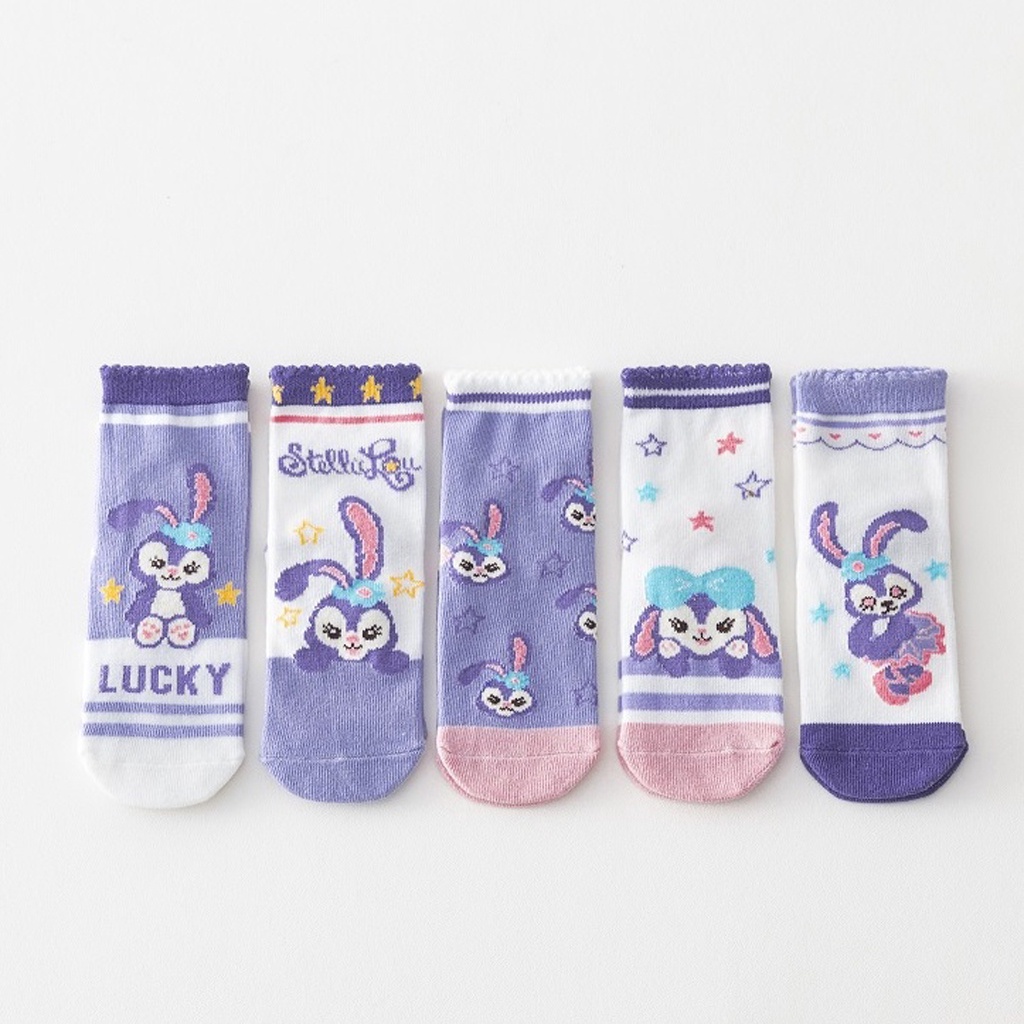 INFY - Kaos Kaki Anak Motif Stella Lou Kaus Kaki Bayi Kelinci Lucu KK061