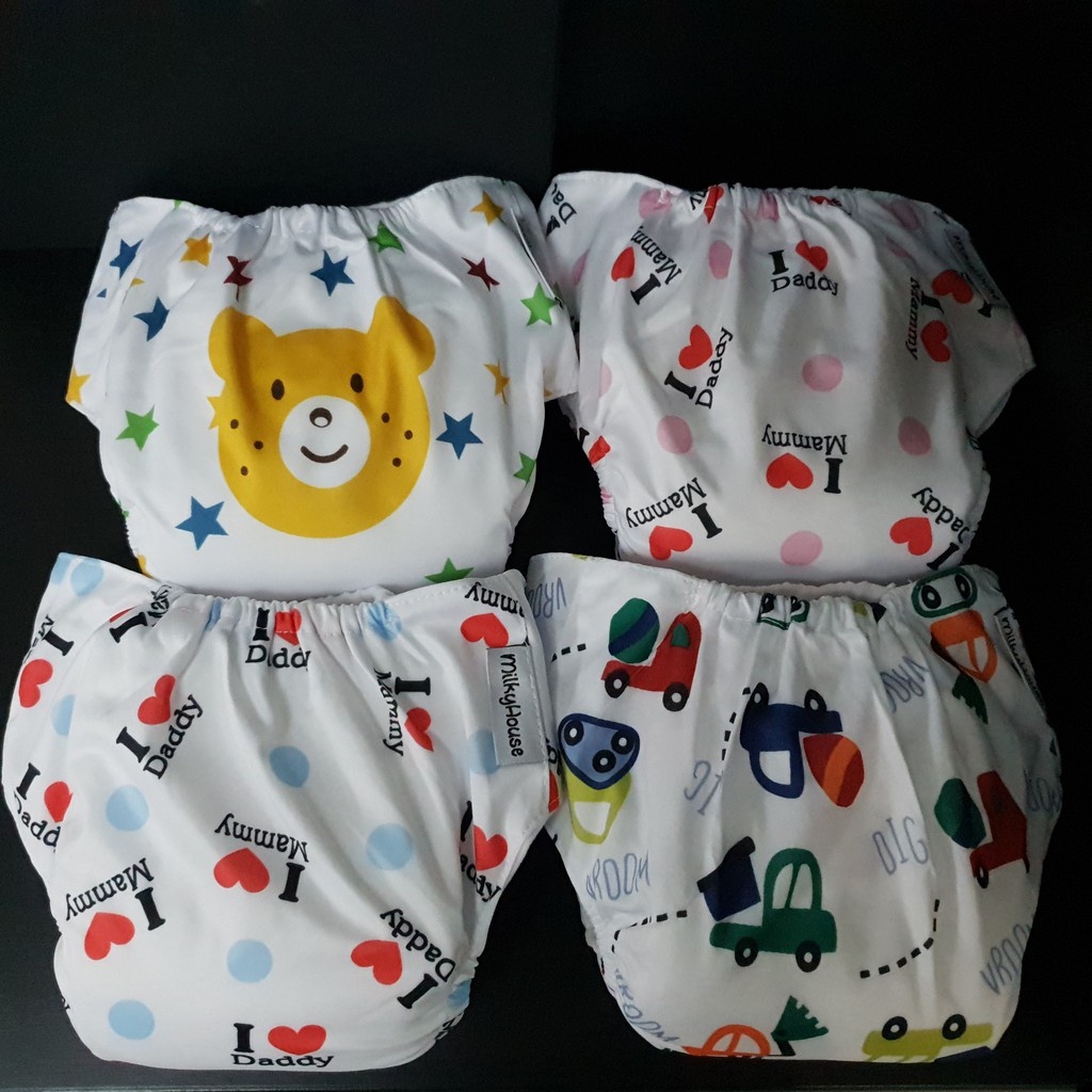 Milky House Clodi Plus Insert paket - popok kain murah baby cloth diapers diaper newborn