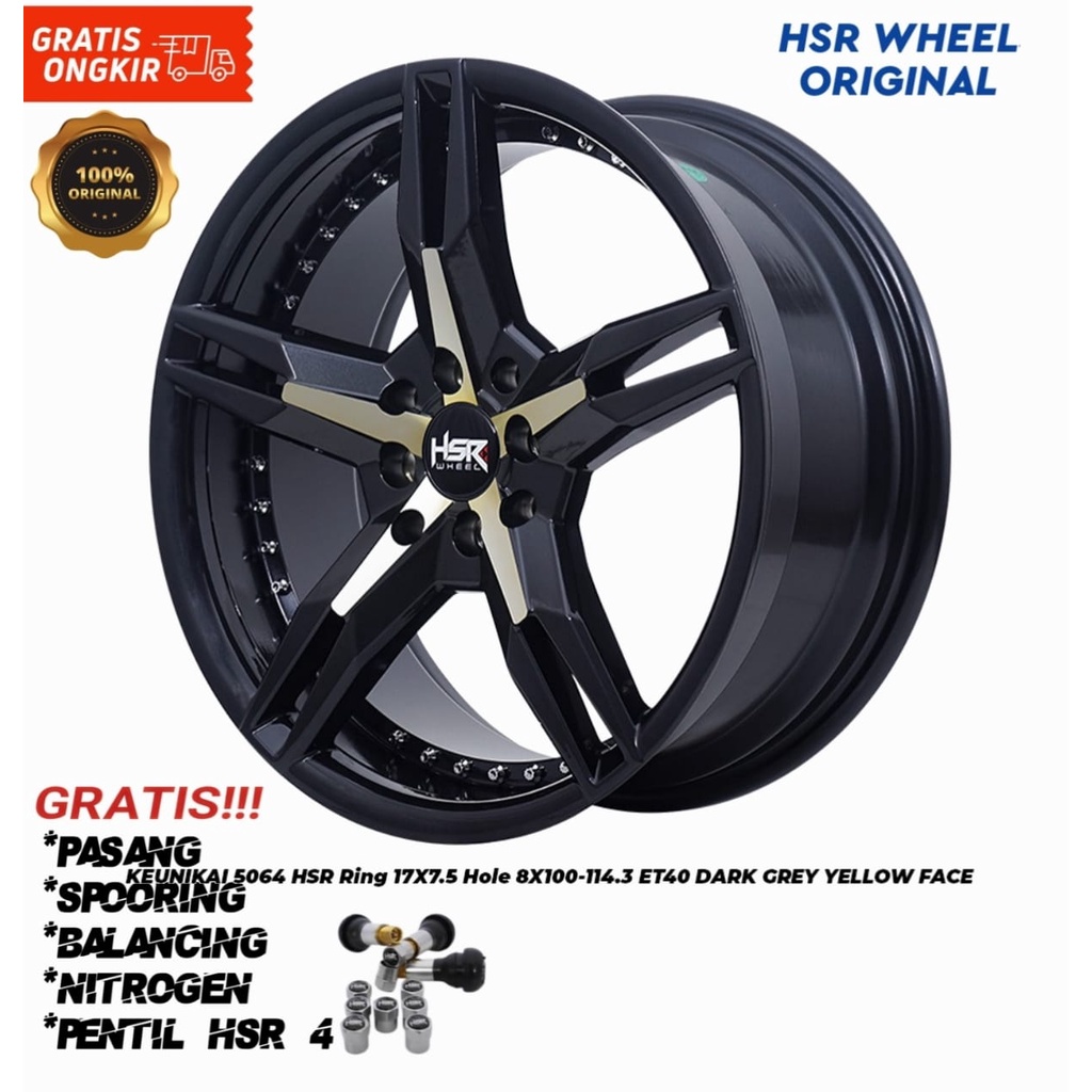 Velg mobil hsr wheel avanza, honda jazz, yaris, grand livina ring 17