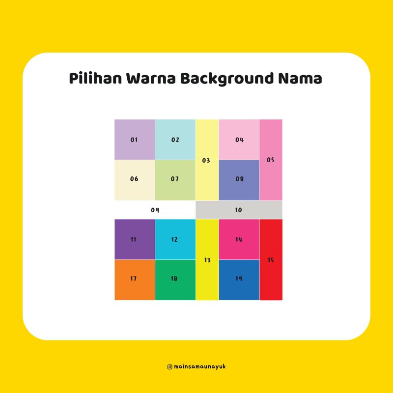 

stiker nama waterproof