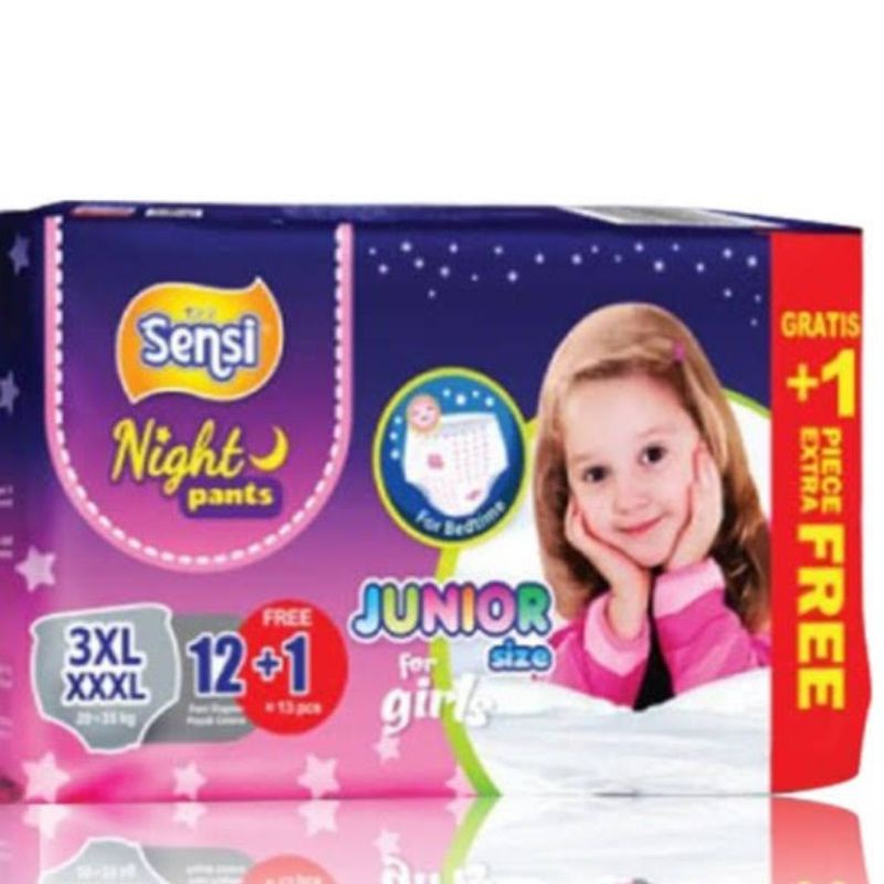 Sensi Night Pants 3XL XXXL isi 12 boy & girl /Sensi 4xl XXXXL