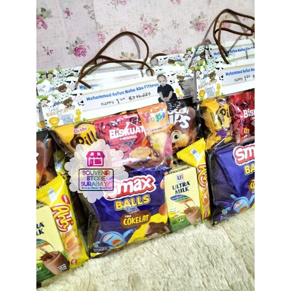 Paket snack Biskuat / Paket Snack Ultah / Snack Ultah Kemas Hangtag / Bingkisan Ultah Murah / Hampers Snack Anak / Paket Snack Ulang Tahun / Snack Ultah Surabaya