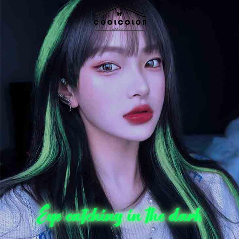 COD❤️Wig Rambut Palsu berkilau Rambut Palsu Warna Jepit Aneka Desain Aksesoris Rambut DIY Untuk Wanita- cl