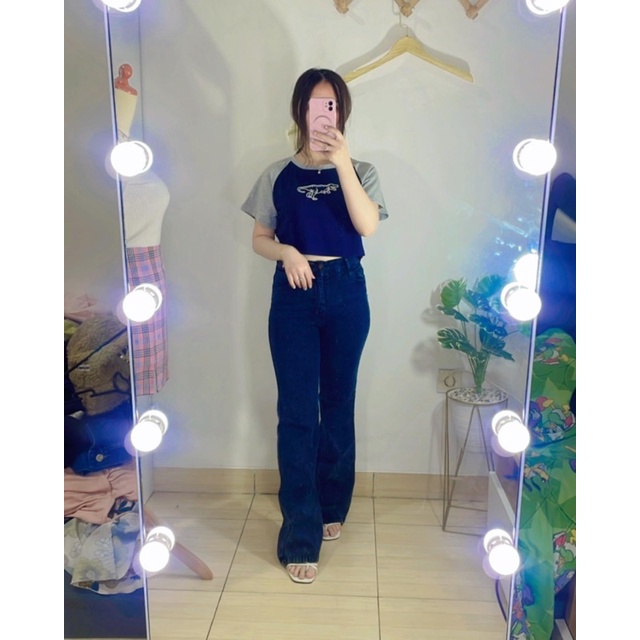 atasan crop shein