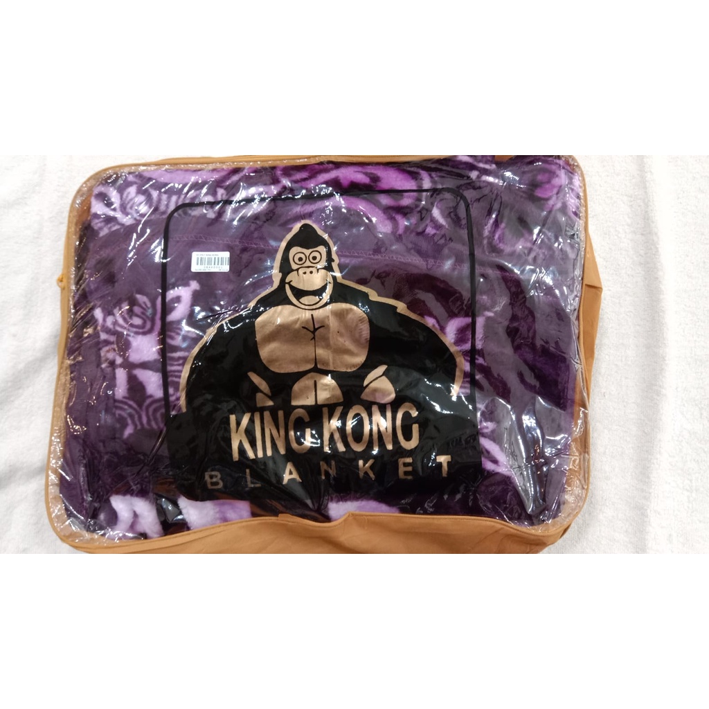 Selimut Champion KING KONG Ukuran 180x210cm My Comfort Blanket Bahan Bulu Halus Tebal Nyaman Lembut Besar size JUMBO