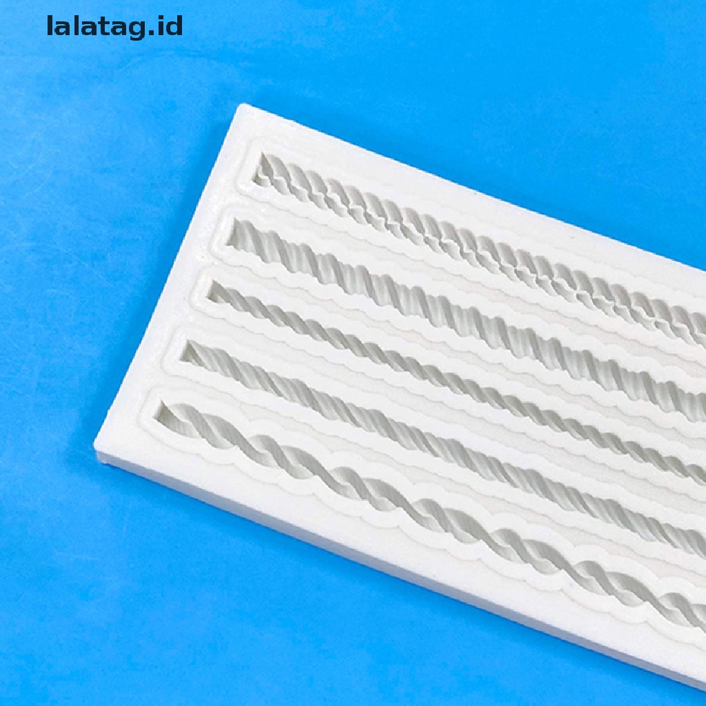 [lalatag] Cetakan Silikon Tali Kepang Lima Dapur DIY Dessert Fondant Kue Cetakan Coklat [ID]