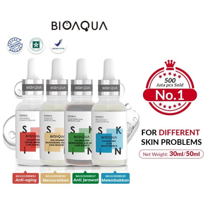 ❤ MEMEY ❤ BIOAQUA Moisturizing Essence | Niacinamide Hyaluronic Acid Acne Care Anti Wrinkle