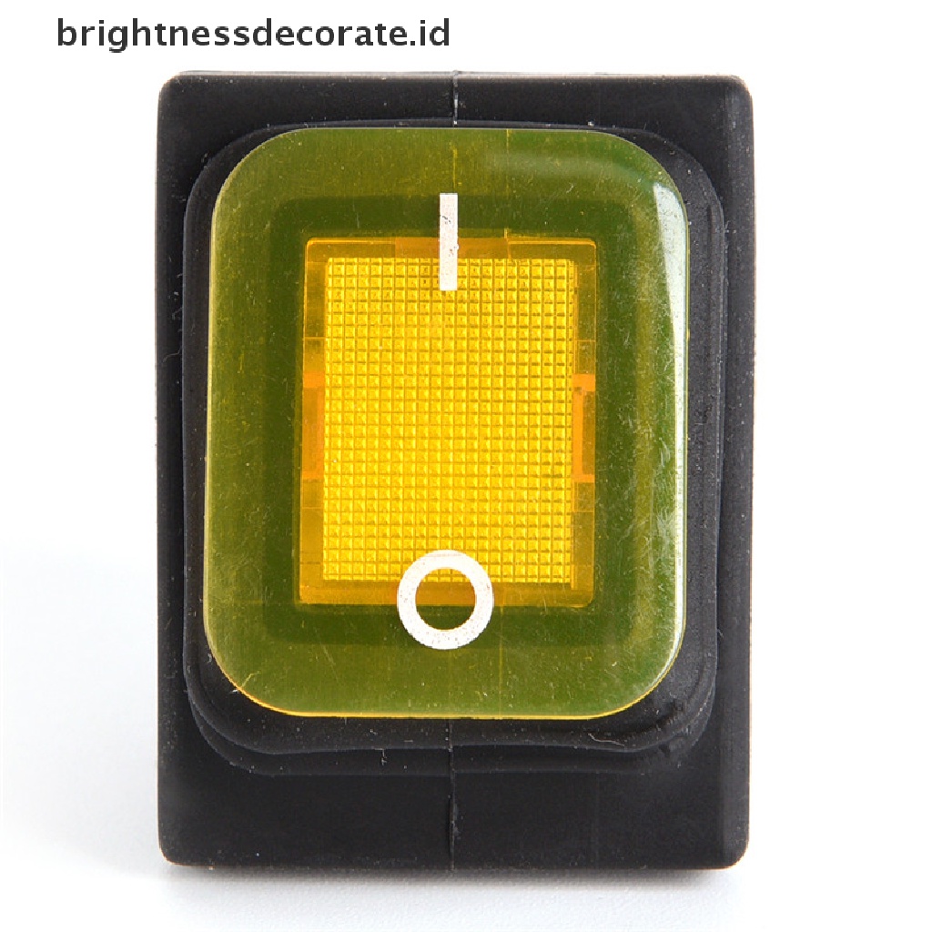 [Birth] Saklar Toggle Rocker LED 4pin 12V Anti Air Momentary Car Boat Marine On-off [ID]