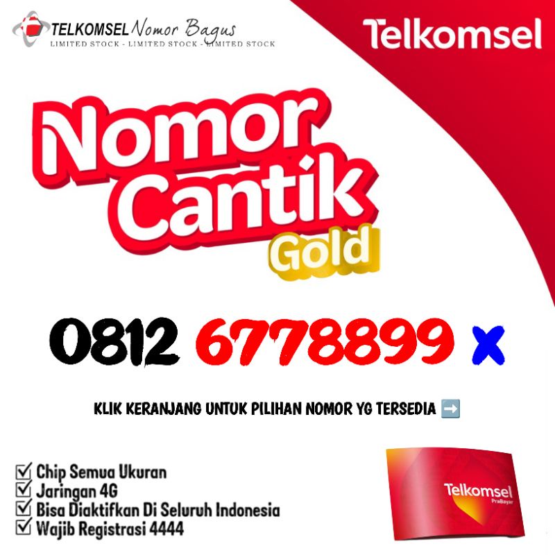 Nomor Cantik Telkomsel Simpati 12345 23456 56789