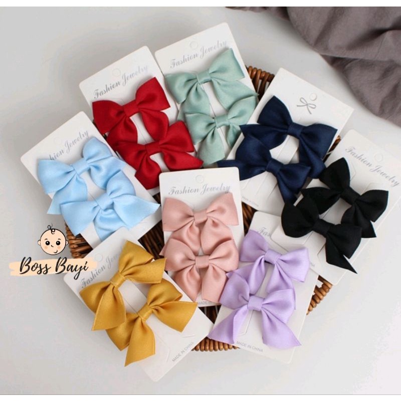 BOSS BAYI - Jepit Rambut Pita isi 2pcs