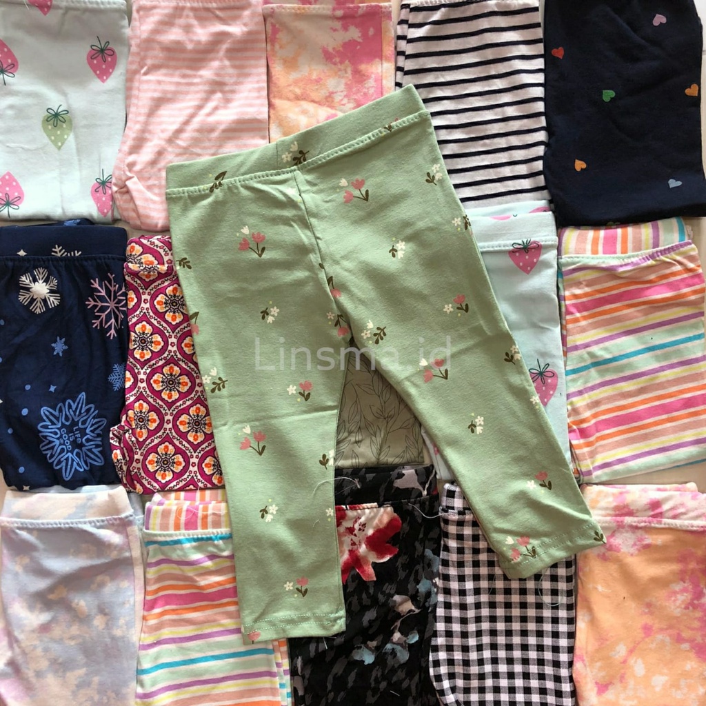 Legging Anak Bayi Perempuan Motif Polos Usia 0 - 8 Tahun | Lejing Anak