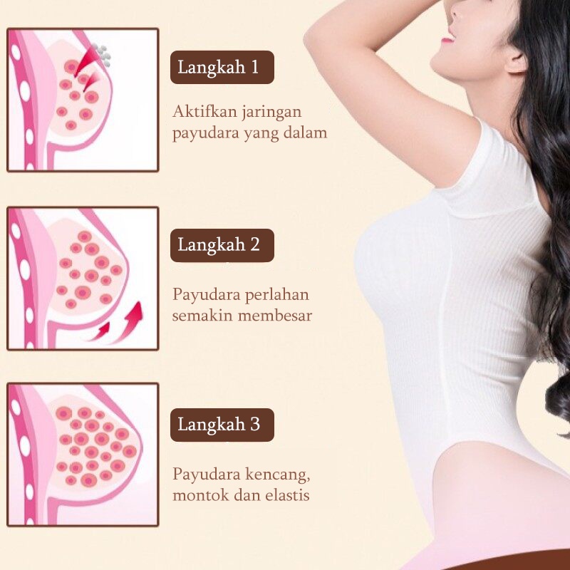 Krim pembesar payudara Breast cream Pembesar payudara Cream pembesar payudara Perawatan payudara 100G Cara tercepat dan paling efektif untuk mengencangkan dan montok payudara 100% asli asli Ekstrak tumbuhan alami Aman dan tidak berbahaya