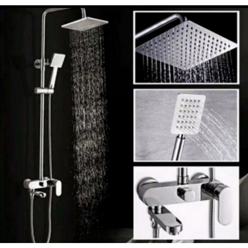 Shower tiang panas dingin muya komplit set tinggal pasang