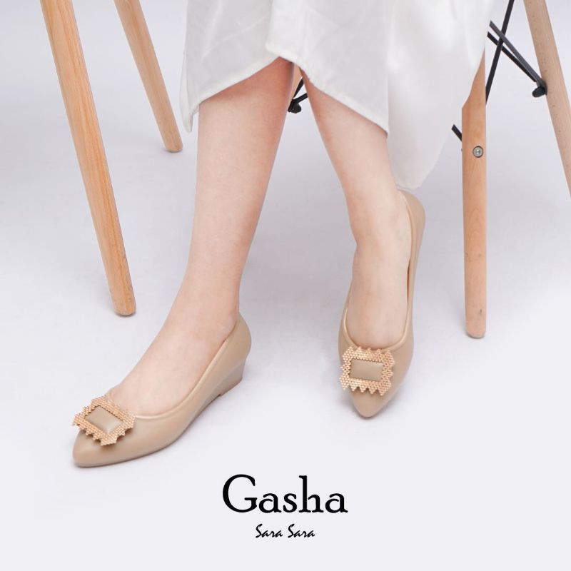 sara sara gasha/sepatu wanita flat sara sara gasha