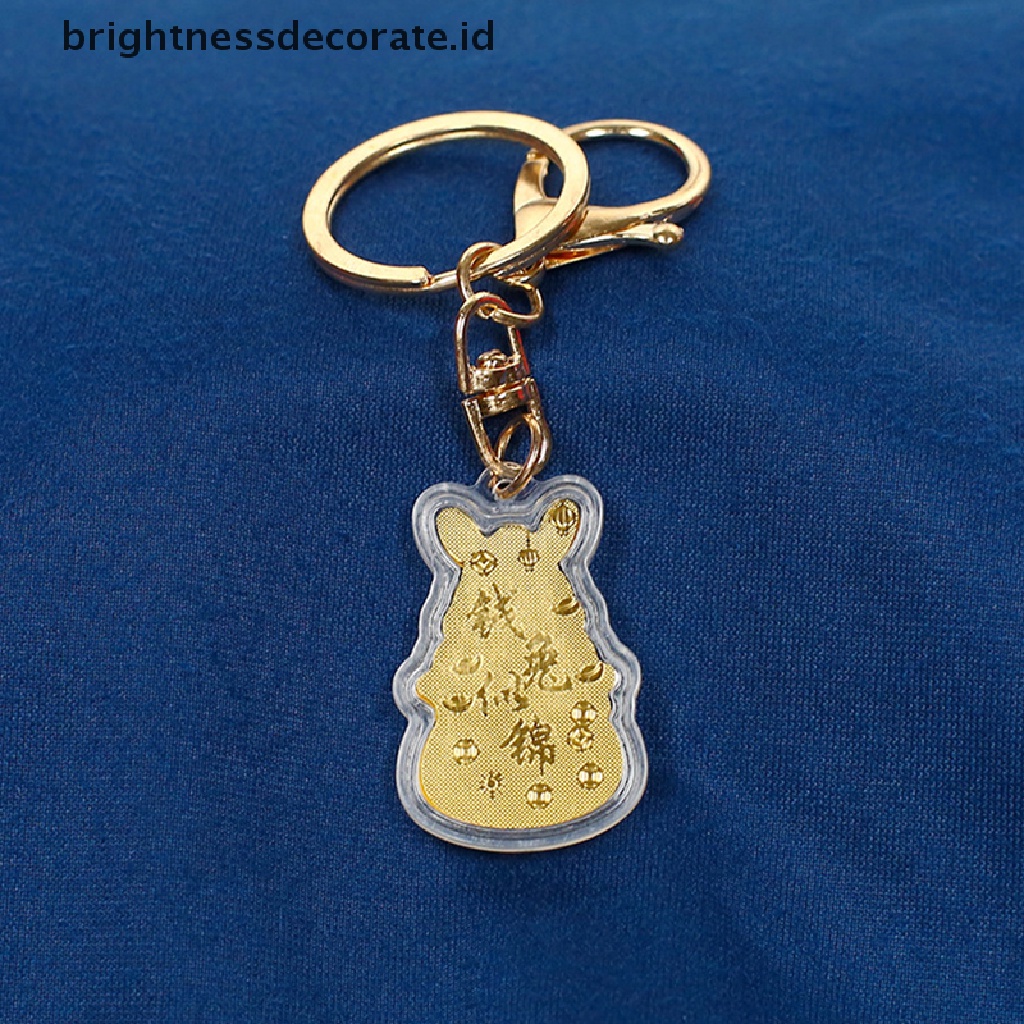 [Birth] 1pc 2023tahun Kelinci Gantungan Kunci Logam Menguntungkan Rabbit Key Pendant [ID]