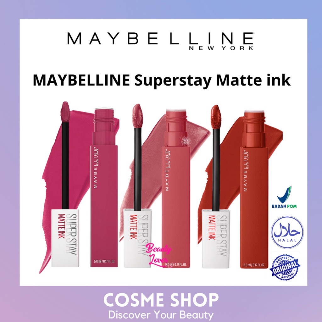 MAYBELLINE SUPERSTAY MATTE INK LIPCREAM/lipcream/Maybelline/lipstick
