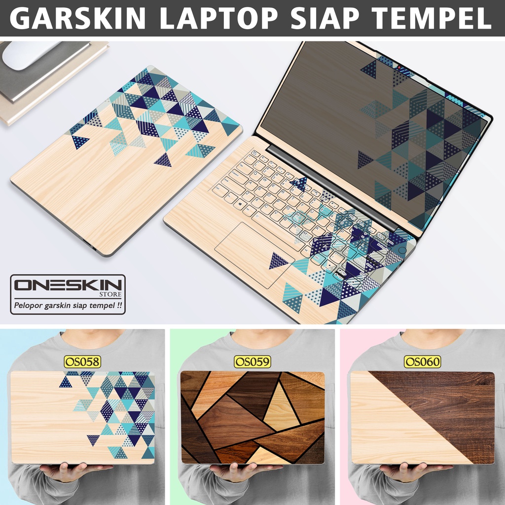 Garskin Sticker Laptop Protector Macbook Full Body Bottom Bezel Palmrest Skin Wood Pattern