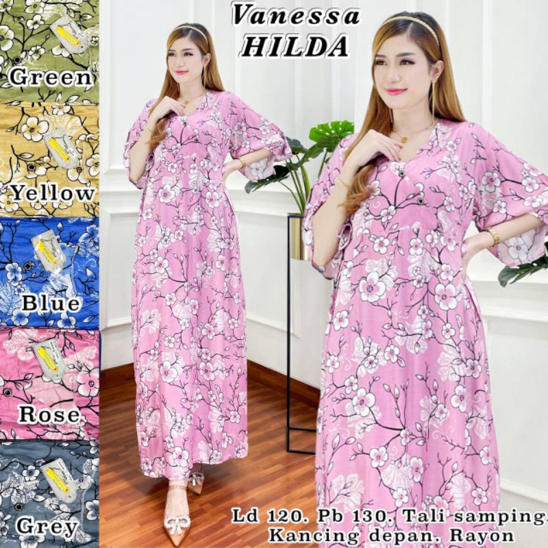 Daster Lowo Rayon Branded Viral Kekinian LD 120 Busui Resleting Depan Termurah