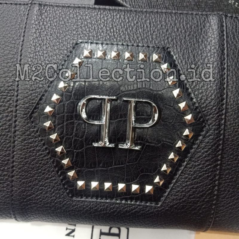 Handbag P Plain Leather Logo PP Clutch Tas Tangan Super Premium Quality