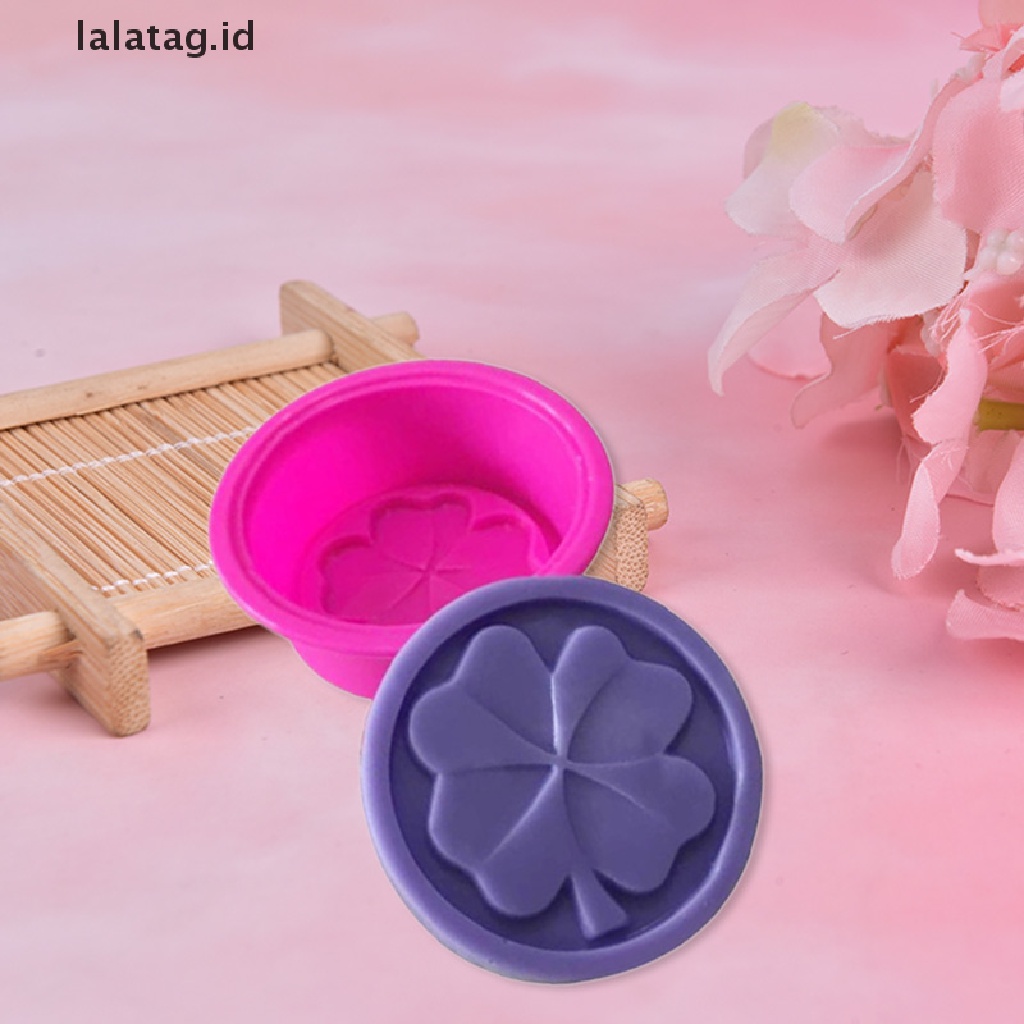 [lalatag] Semanggi Empat Daun Handmade DIY Silikon Sabun Cetakan Fondant Kue Decorag Tools [ID]