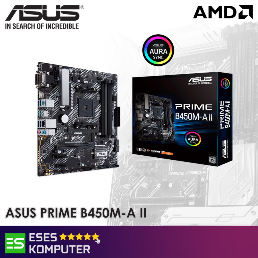 Motherboard ASUS B450M-A II | AM4 DDR4 AMD B450
