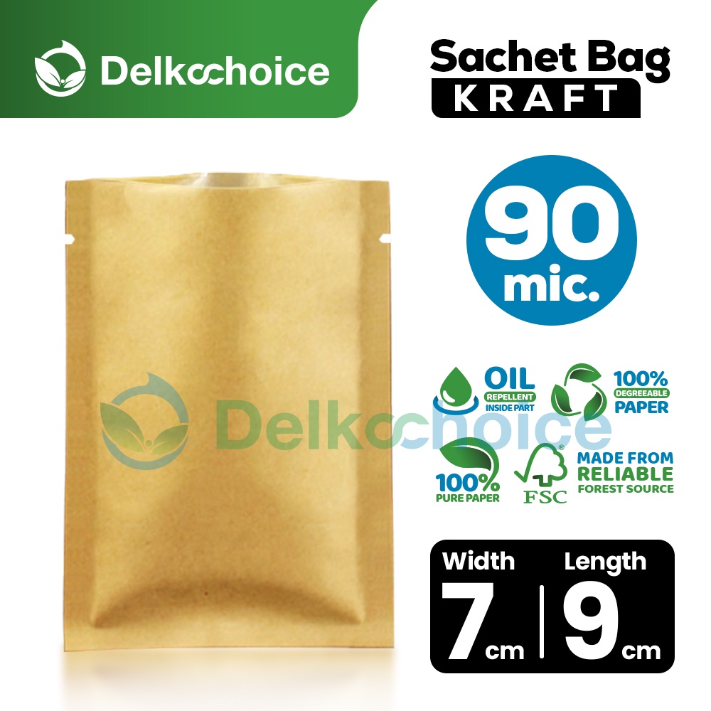 Kemasan Sachet Saset Bag Kraft 7x9 Non Ziplock