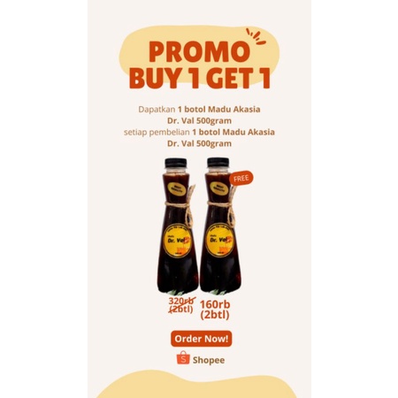 

Madu Murni Asli Original Madu Akasia Promo Buy 1 Get 1 500gr