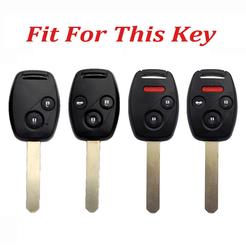 Case Pelindung Remote Kunci Mobil 2 Tombol Bahan Silikon Tahan Air Tahan Lama Untuk Honda Jazz City Accord Civic Fd Hrv Crv