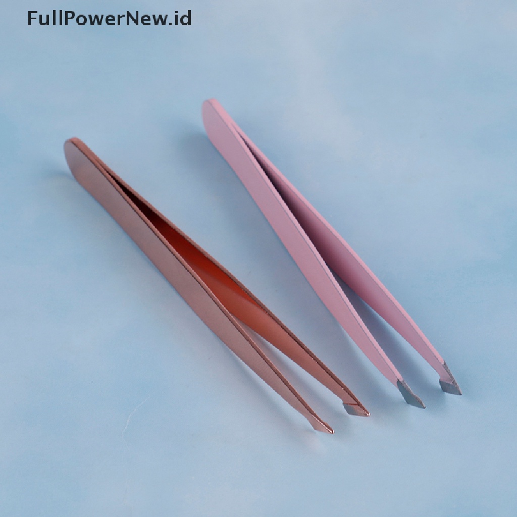 Power Stainless Steel Pinset Alis Miring Penghilang Bulu Wajah Trimmer Care ID