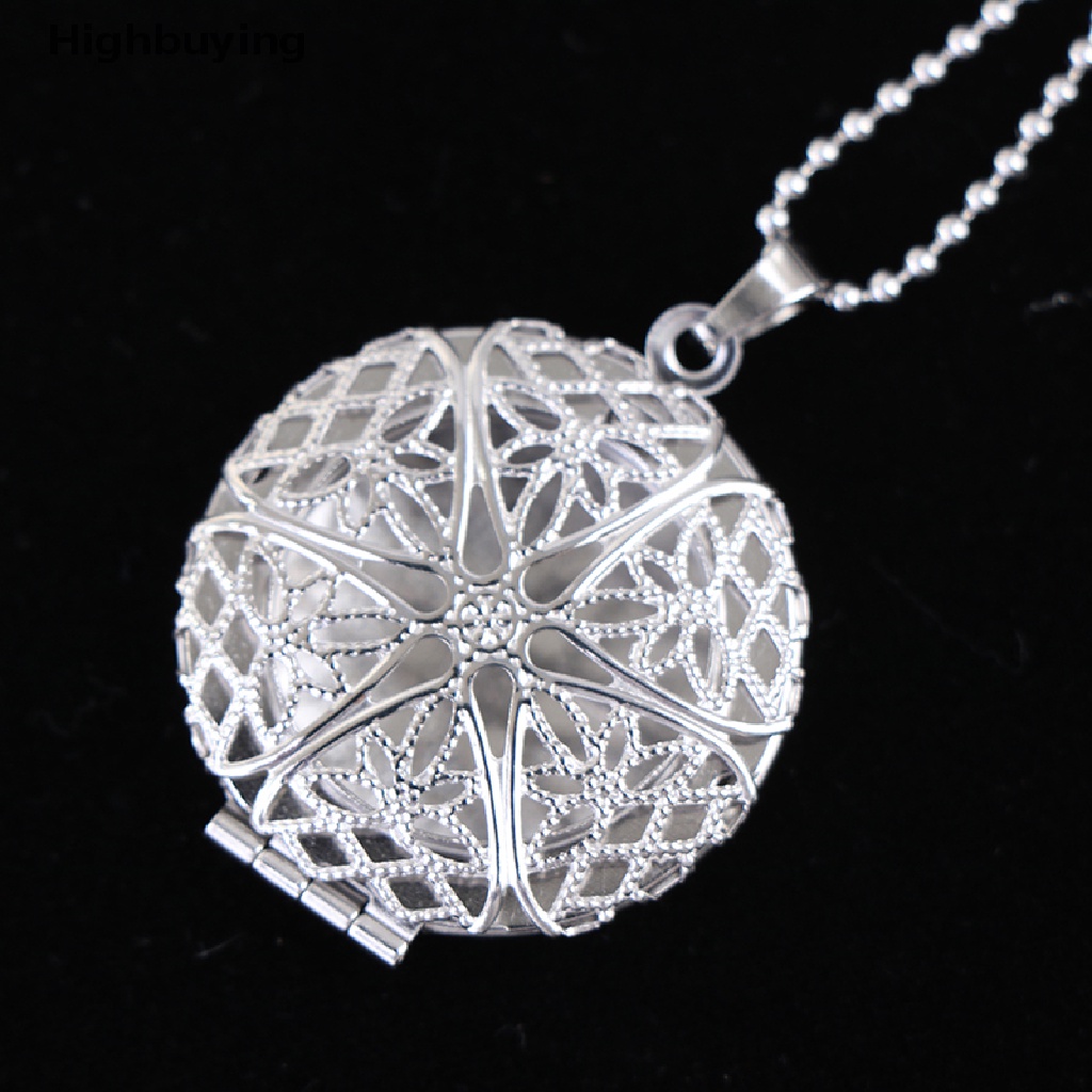 Hbid Kalung Liontin Bingkai Foto Desain Ukir Unik Charm Dapat Dibuka Liontin Necklace Glory