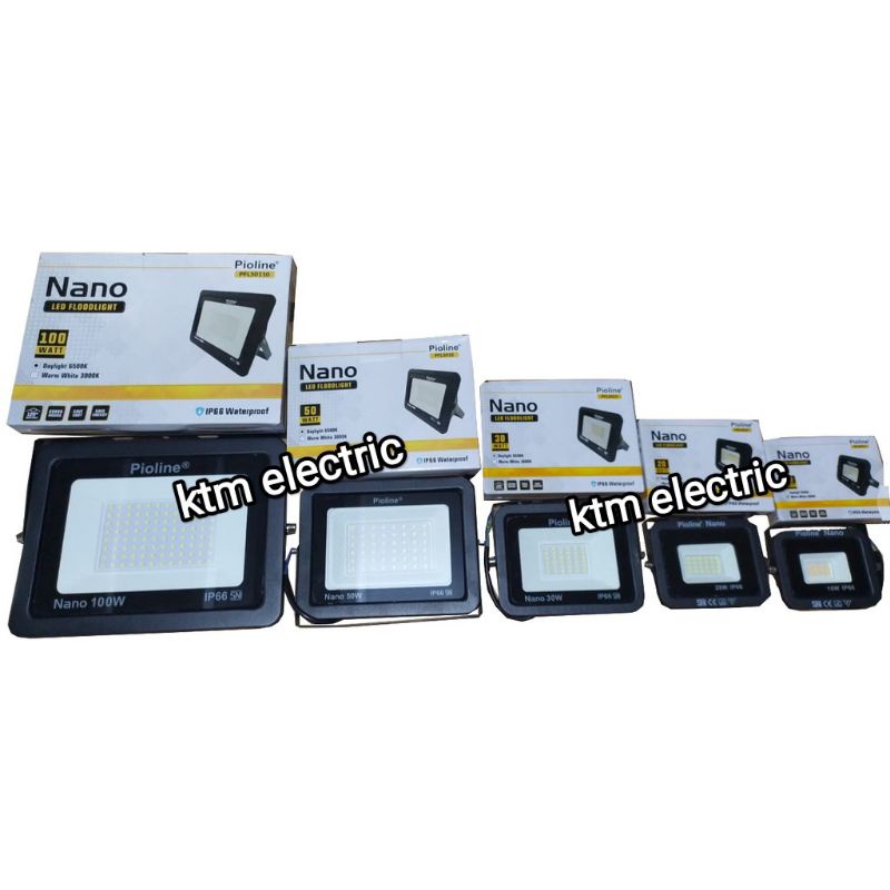 lampu sorot LED pioline nano 10watt-50watt(cahaya putih)
